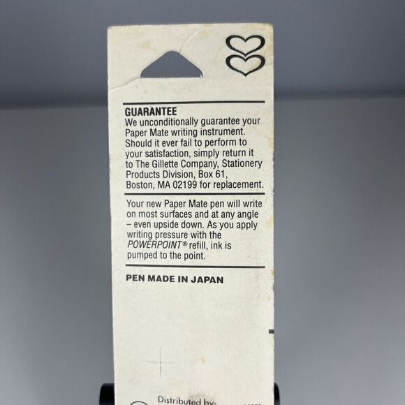 New 1988 Papermate Powerpoint Ball Pen Retractable Refillable Chrome & Red Japan - Picture 6 of 8